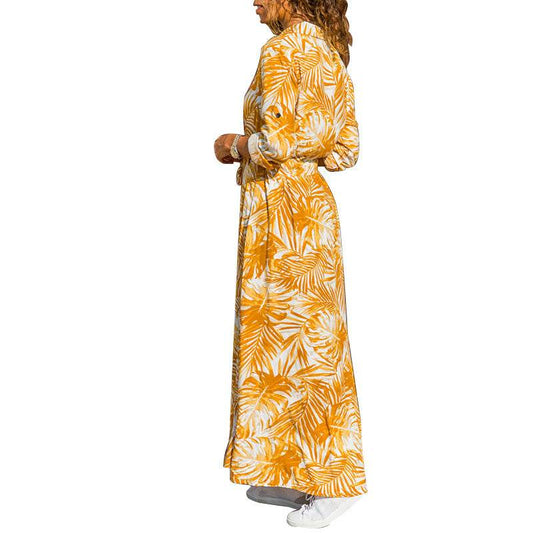 Chiffon shirt dress - Mubimart