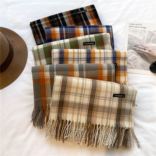 Autumn And Winter Thin Cashmere Long Scarf For Men And Women - Mubimart