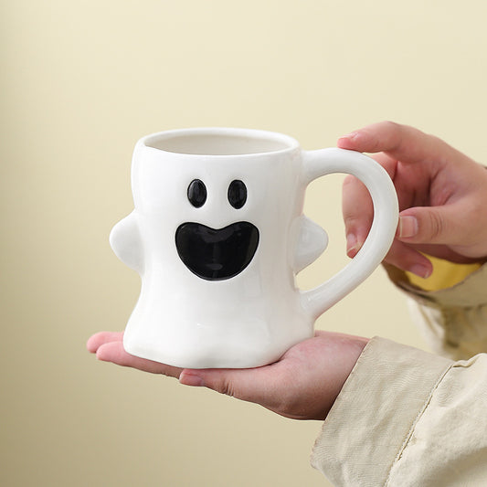Cute Ghost Pumpkin Mug Halloween Ceramic Cup