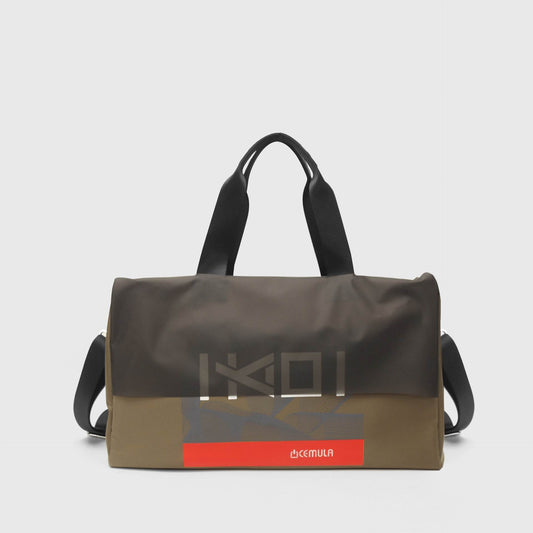 Large Capacity Waterproof Oxford Cloth With Leather Duffel Bag - Mubimart