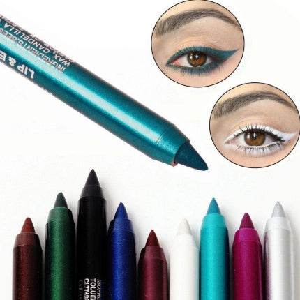 Wine Red Green Blue Purple Silver Eyeliner Eye And Eye Multi-use Eye Shadow Lipstick Eyebrow Pencil - Mubimart