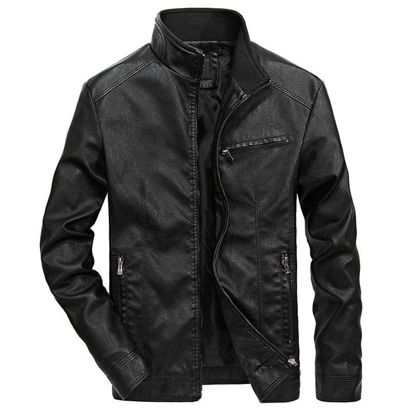 Men's leather jacket - Mubimart