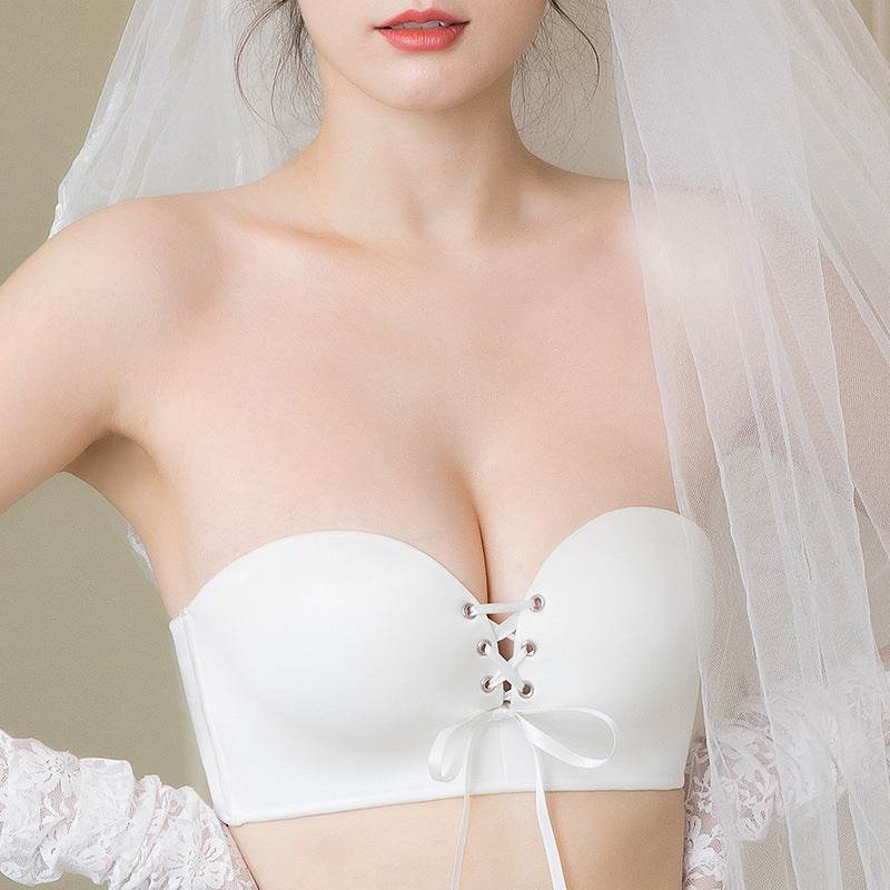 Strapless Bra Invisible Underwear Women's Set - Mubimart
