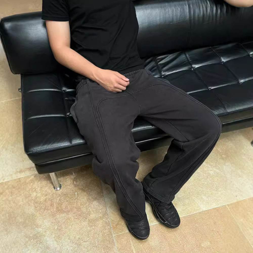 Stretch Rope Sweatpants Casual Trousers - Mubimart