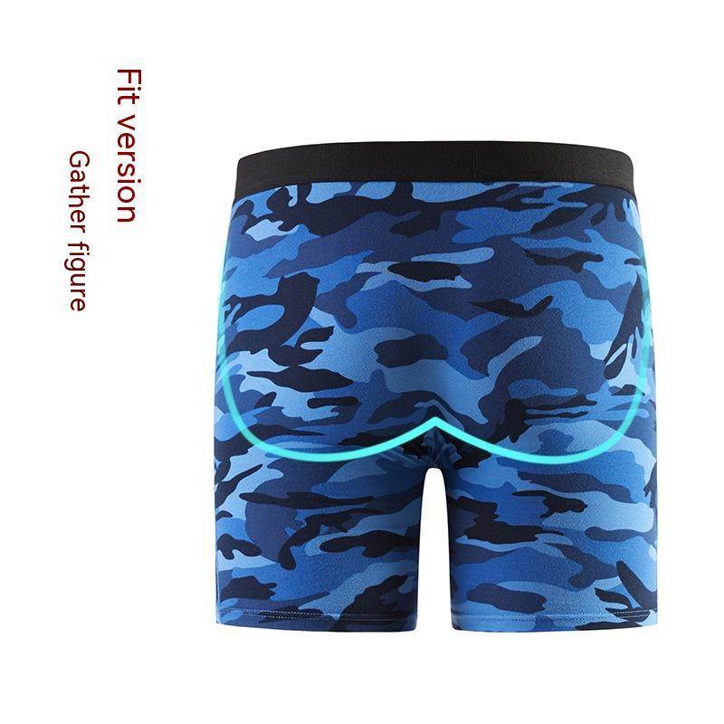 Men's Shorts Lengthened Boxer Briefs - Mubimart