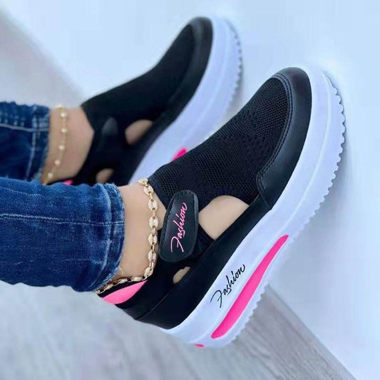 Women's Sneakers Summer New Ladies Casual Low Wedge Breathable Non-Slip Comfort Feamle Sport Shoes Mesh Shoes Fashion Style - Mubimart