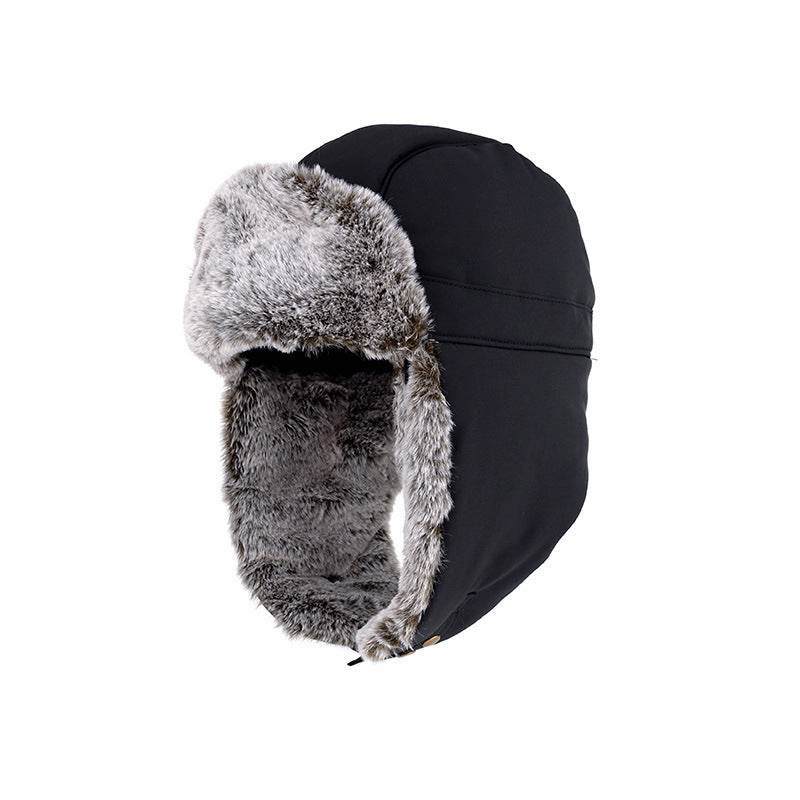 Winter Cold And Warm Plus Velvet Mask Face Protection Hat - Mubimart