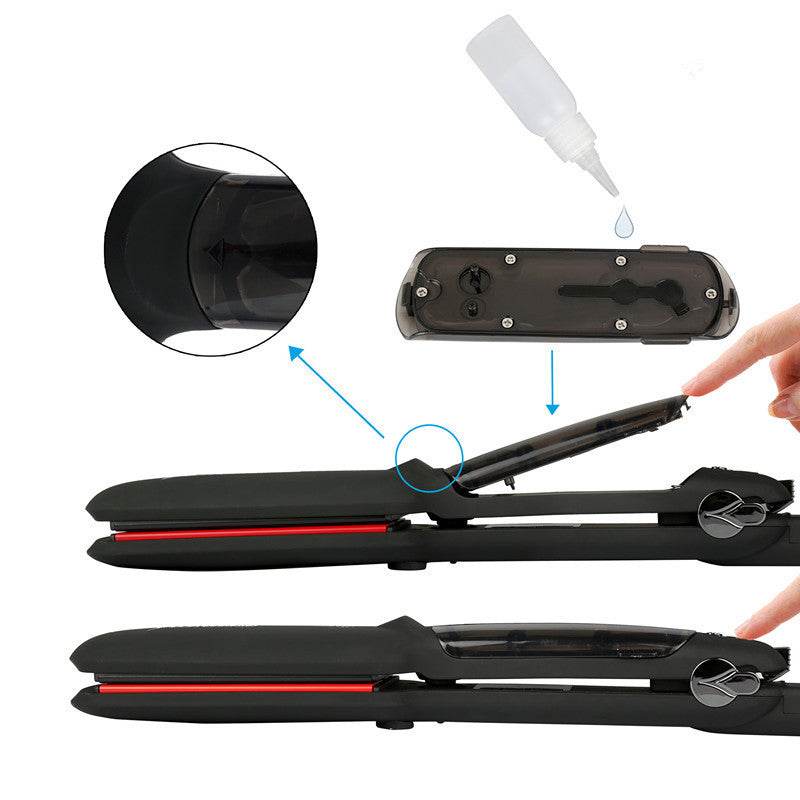 Infrared steam spray hair straightener - Mubimart