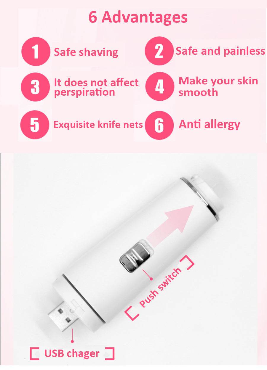 4 In 1 Facial Eyebrow Hair Epilator Remover Tool Device Painless Electric Shaver For Women - Mubimart