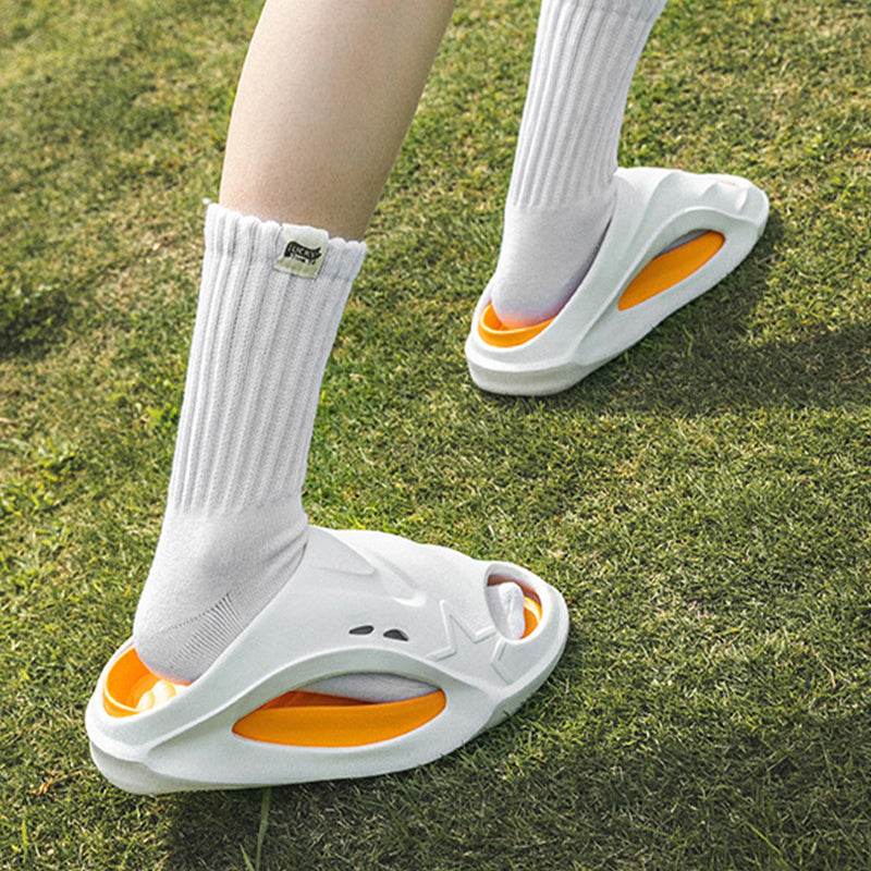 Summer Outdoor Sports Slipper Men Fashion Beach Shoes Indoor Non-slip Floor Bathroom Slippers Women House Shoes - Mubimart