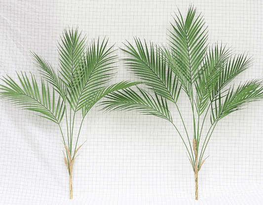 88 CM Green Artificial Palm Leaf Plastic Plants - Mubimart