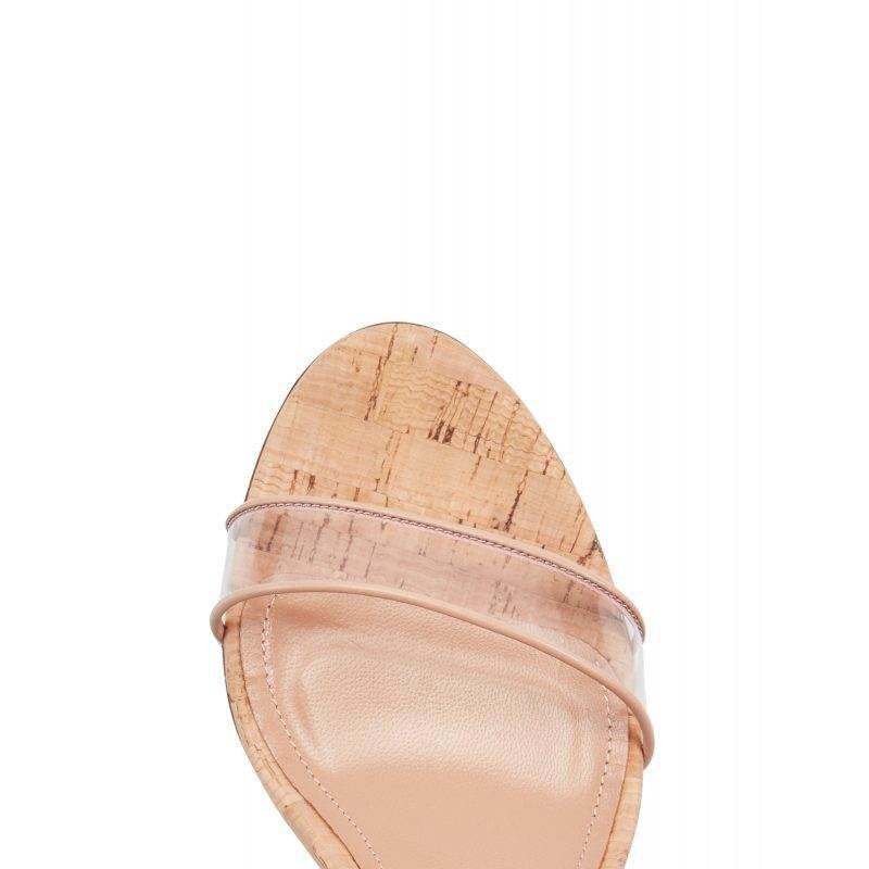 Fashion Sandals PVC Wood Grain Wedges Women Shoes - Mubimart