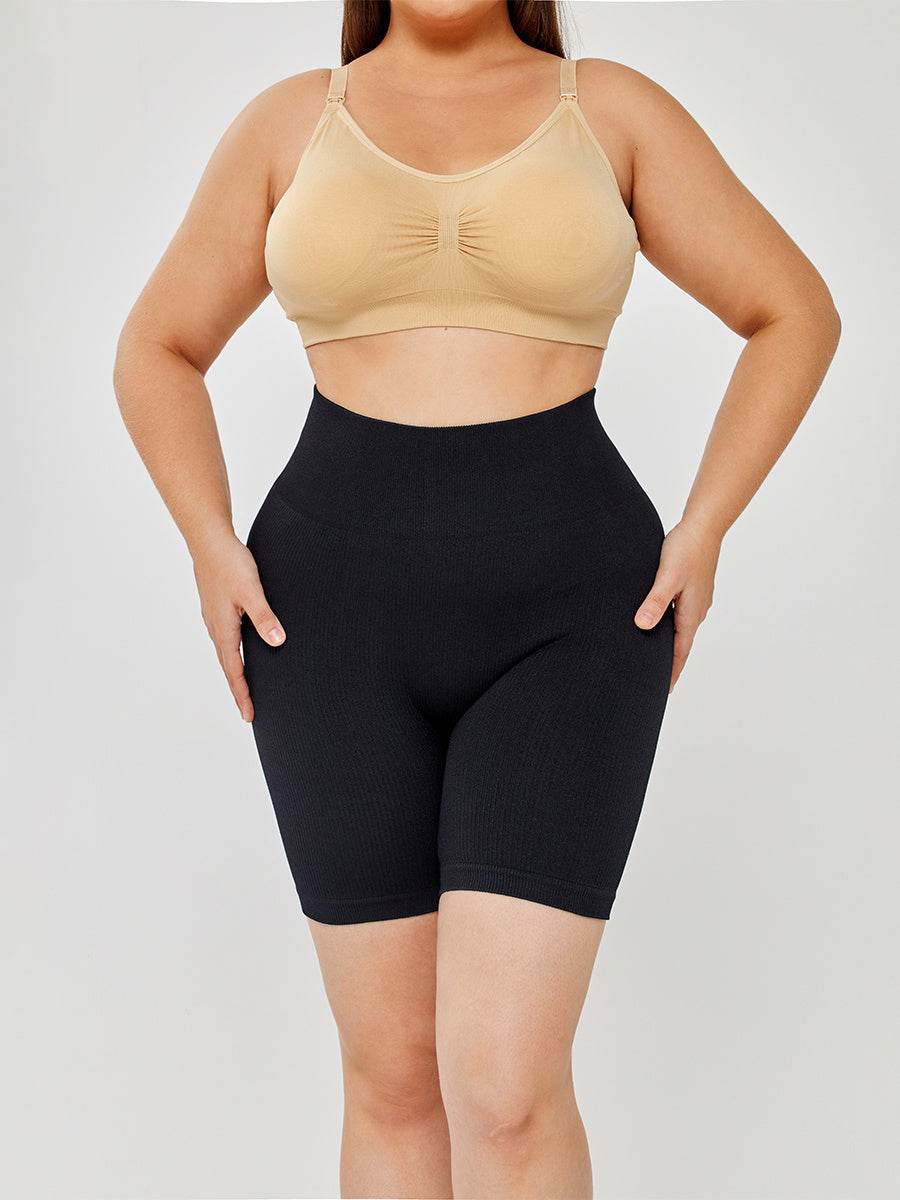 High Waisted Body Shaper Thigh Slimmer Butt Lifting Shapewear For Women - Mubimart
