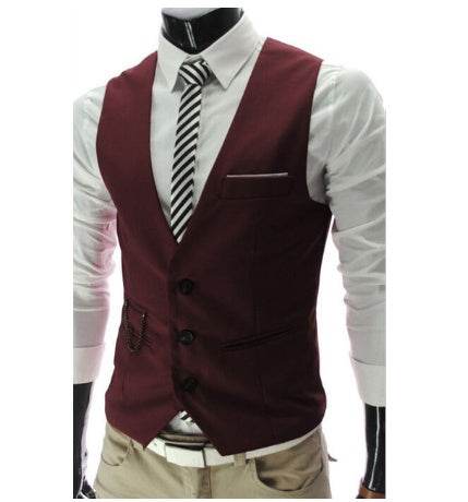 Suit vest male suit vest - Mubimart