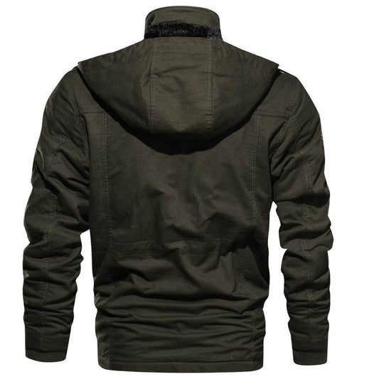 Mountainskin Men's Winter Fleece Jackets Warm Hooded Coat Thermal Thick Outerwear Male Military Jacket Mens Brand Clothing - Mubimart