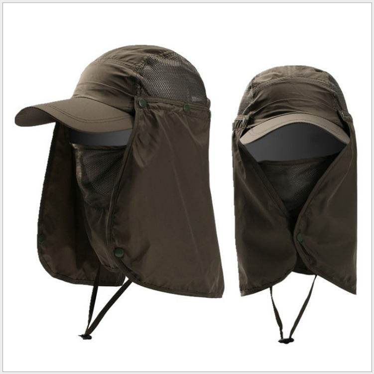 Custom-made Outdoor Hiking Sun Hats UV Protection Men's Fishing Riding Hats Sun Hats - Mubimart