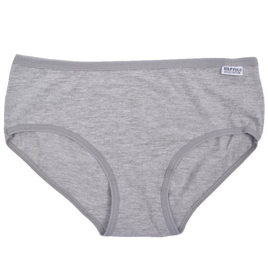 Cute Girly Solid Color Plus Size Mid-waist Women's Panties - Mubimart