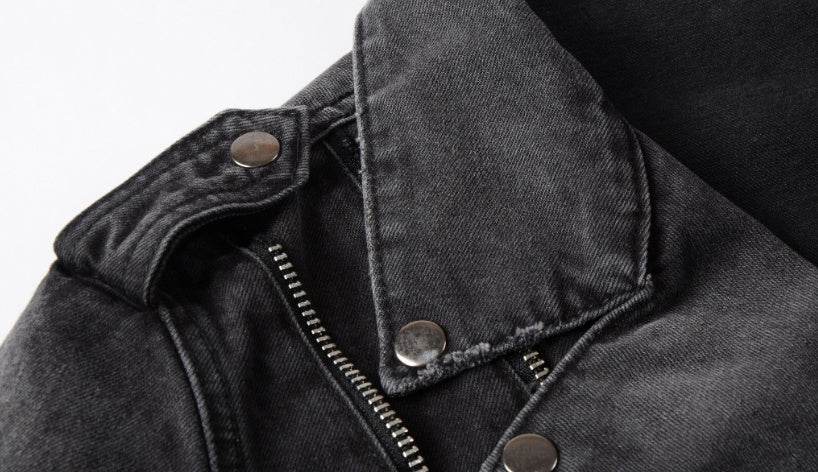 Denim jacket black denim jacket - Mubimart