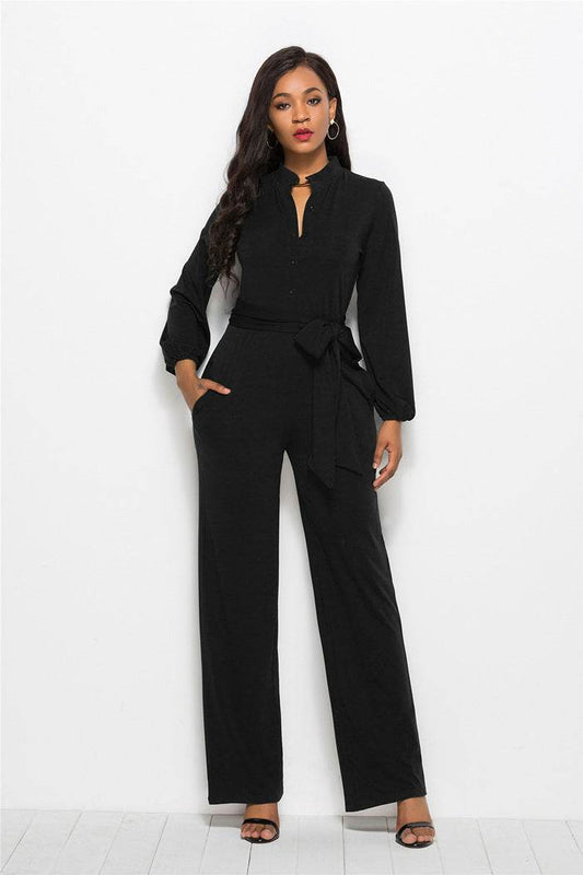 Fat woman plus large size jumpsuit - Mubimart