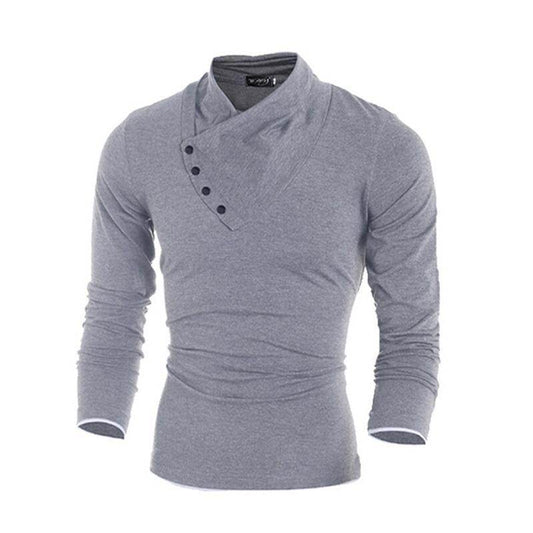New Autumn Mens Cotton T Shirt - Mubimart