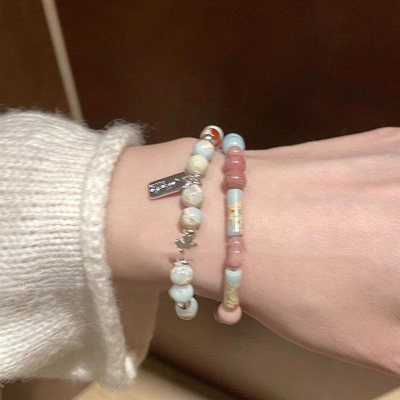 Beaded Bracelet For Women With A Retro And High-end Feel - Mubimart
