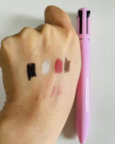 Four In One Eyebrow Pencil Lip Gloss Eyeliner Makeup Pencil - Mubimart