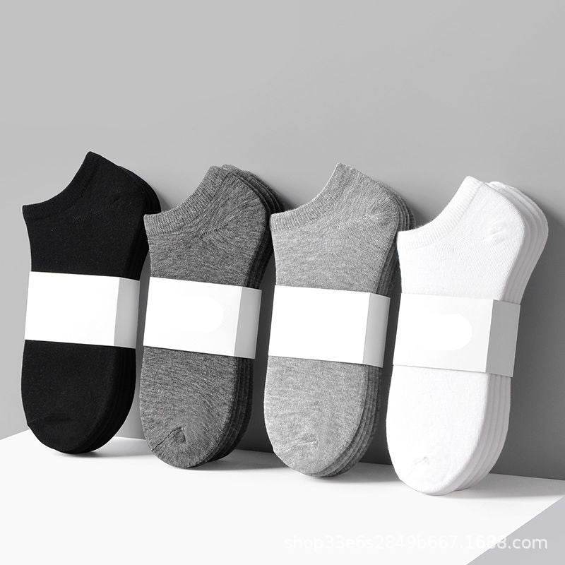 Men's Socks Summer Street Vendor Stocks Black White Gray Ankle Socks - Mubimart