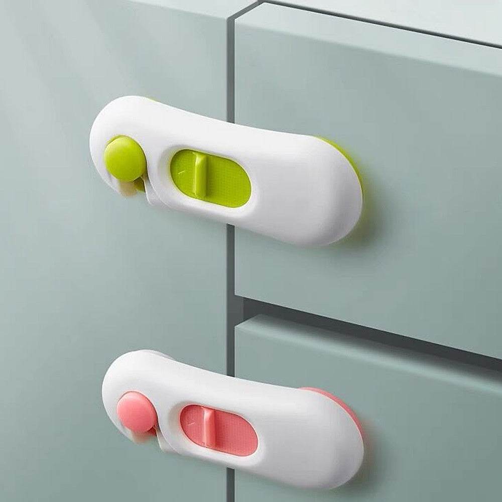 Door Cabinet Door Lock Anti-clamp Hand Children Safety Lock - Mubimart