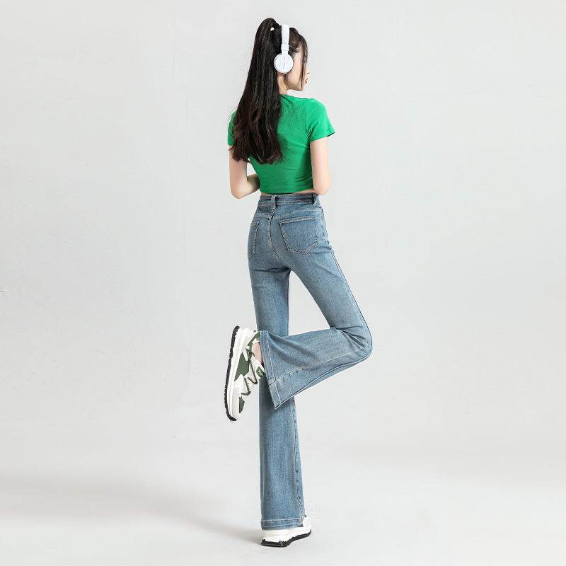 Fashionable High Waist Skinny Jeans For Women - Mubimart