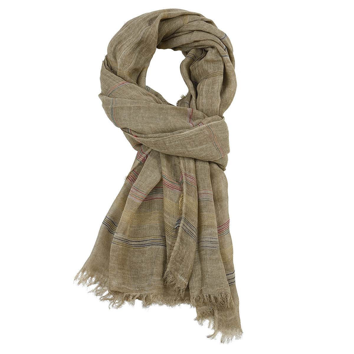 New Yarn-dyed Striped Scarf For Men - Mubimart