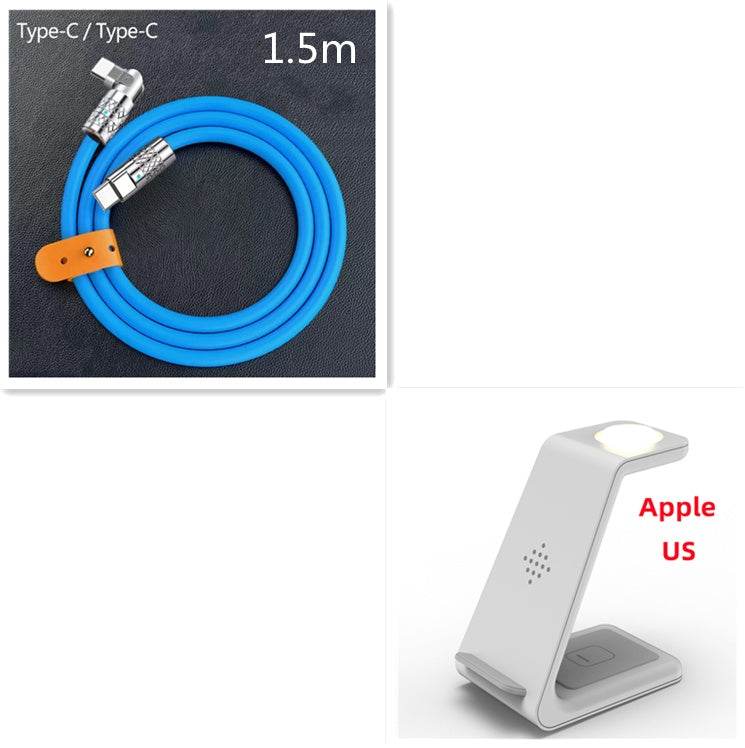 3 In 1 Fast Charging Station Wireless Charger Stand Wireless Quick Charge Dock For Phone Holder - Mubimart