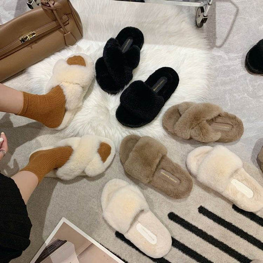 Women Wear Thick Soled Cotton Slippers - Mubimart