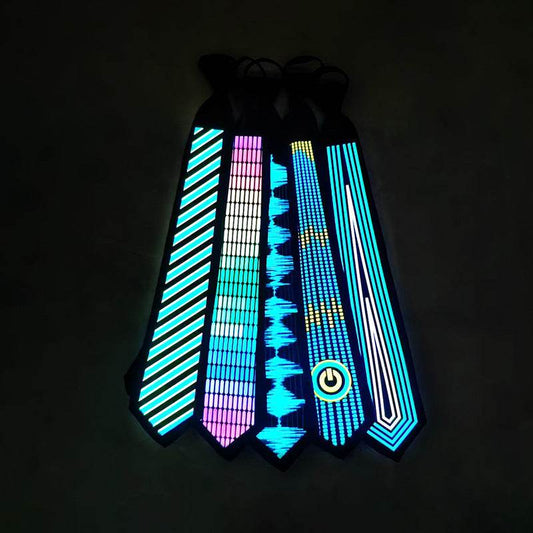 Christmas Ball Party Performance Glowing Necktie - Mubimart