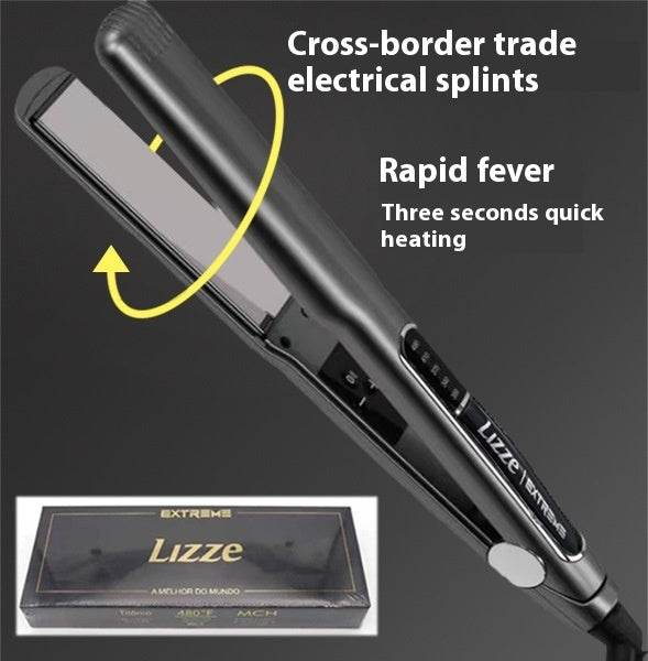 Hair Salon Professional Hair Straightener Electric Hair Straightener Fluffy Hair Curler - Mubimart