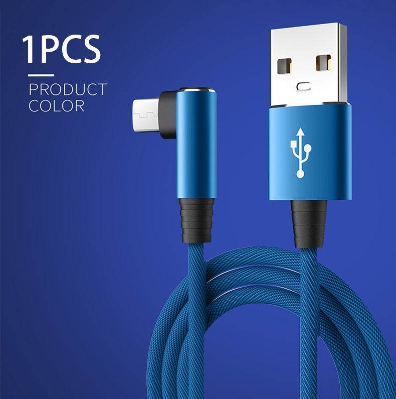 Mobile Phone Elbow Fast Charging Data Cable - Mubimart