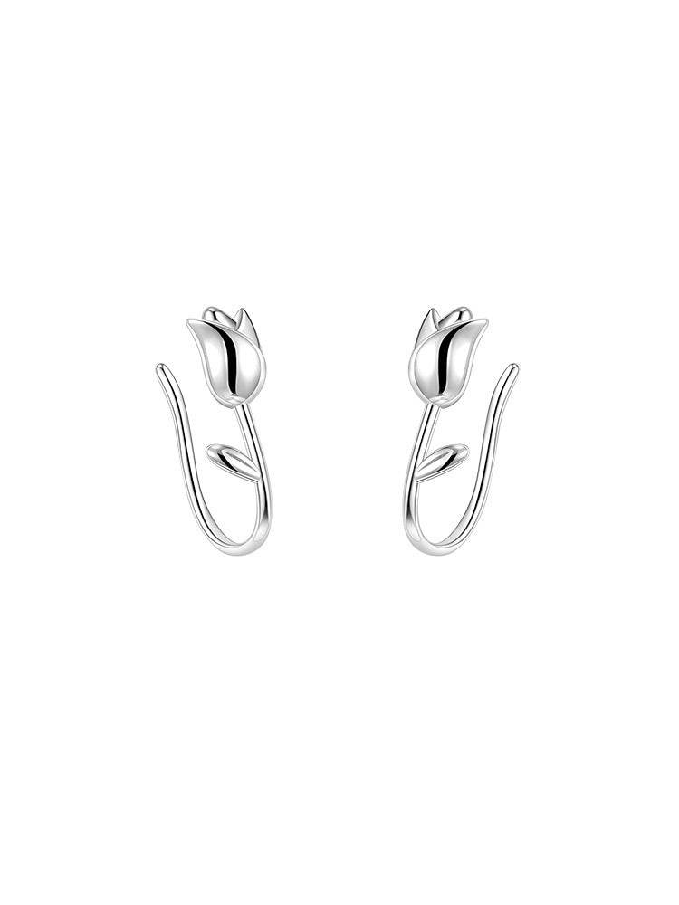Fashion Tulip Stud Earrings For Women - Mubimart