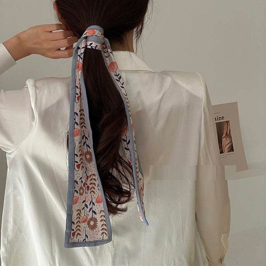 Slender And Narrow Scarves, Retro French Ribbon - Mubimart
