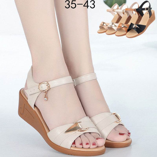 Flat Comfort Soft Sole Ladies Sandals - Mubimart