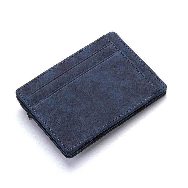PU Creative Magic Wallet Flip Card Holder Men's Lady's Wallet Zipper Coin Purse Short - Mubimart