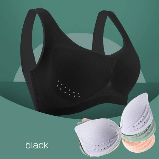 Seamless Plus Size Bra Thin Underwear Women Push Up Bra Big Size Lce Silk Breathable Female Bra - Mubimart