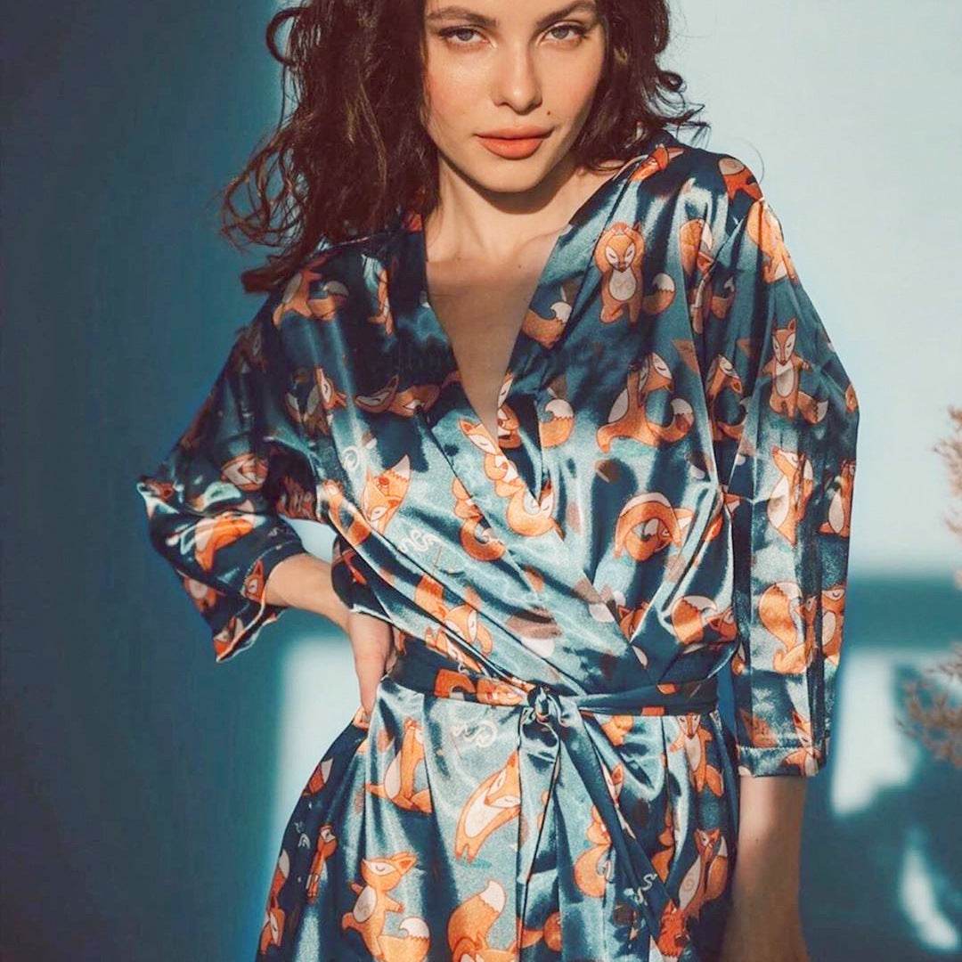 Pure silk nightgown skirt - Mubimart