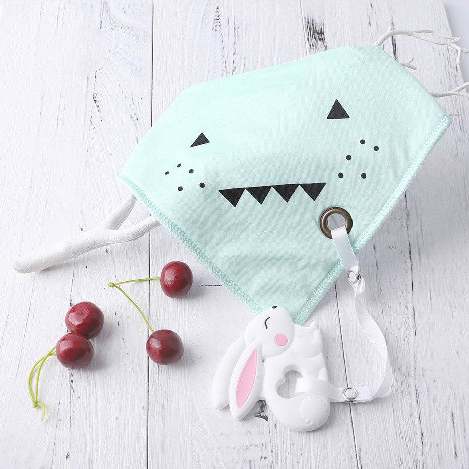 Cotton Bibs Burp Silicone Bib - Mubimart
