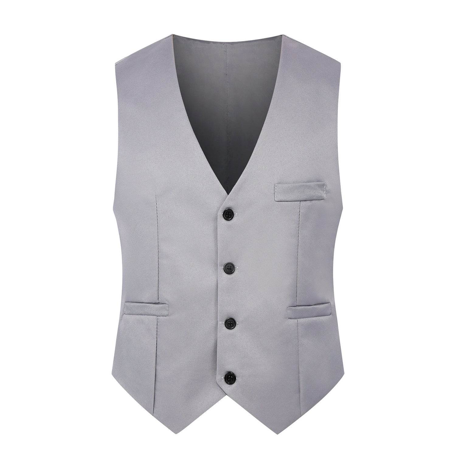 Fashion Simple Men's Suit Solid Color Vest - Mubimart