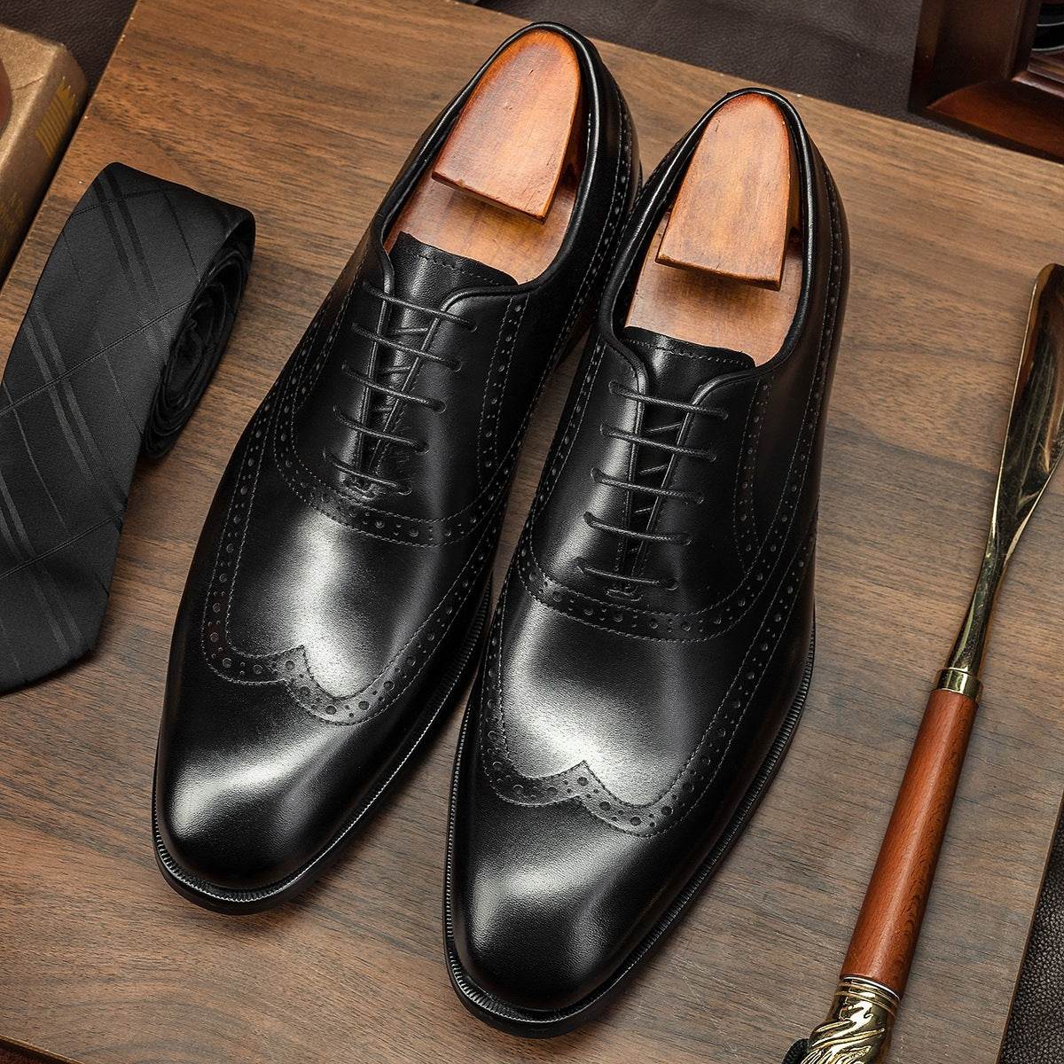 Men's Business Suits Oxford Brogue Shoes - Mubimart