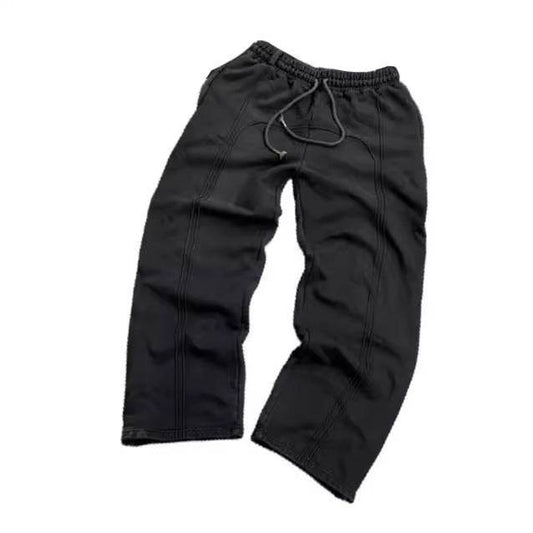 Stretch Rope Sweatpants Casual Trousers - Mubimart