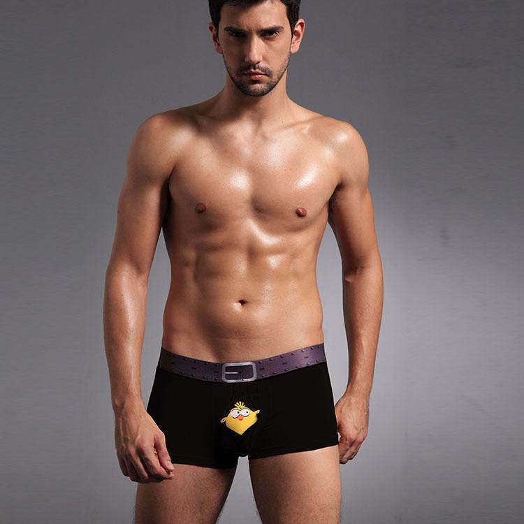 Men's Boxer Briefs Mysterious Bird Male Boxer Briefs U Convex Design Briefs - Mubimart