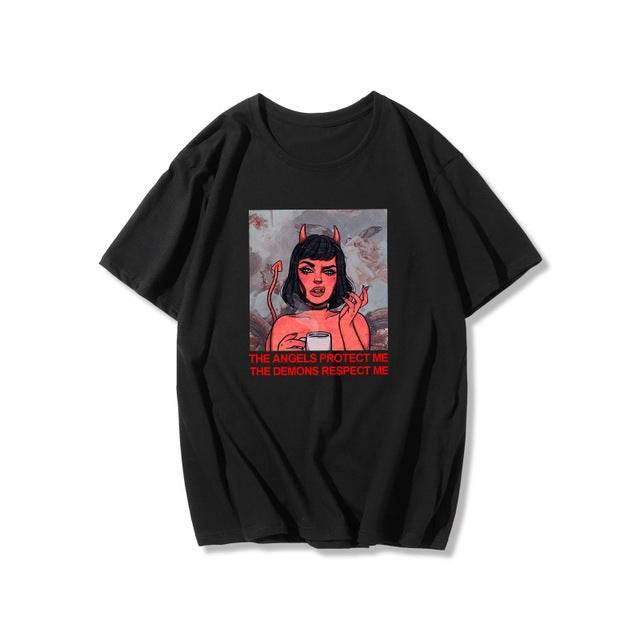 Retro BF Plus Size Loose Top Women's Fashion T-shirt - Mubimart