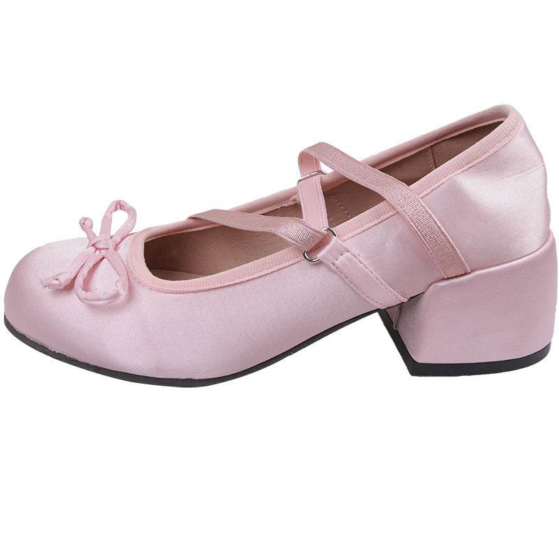French Chunky Heel Mary Jane Lady - Mubimart