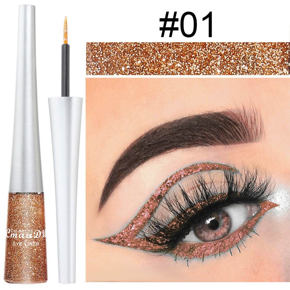 Creative Multicolor Glitter Powder Liquid Eyeliner - Mubimart