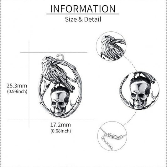 Creative Retro Halloween Skull Pendant Necklace